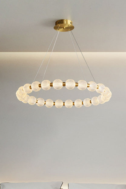 Luxury Pearl Ring Chandelier - everlamps