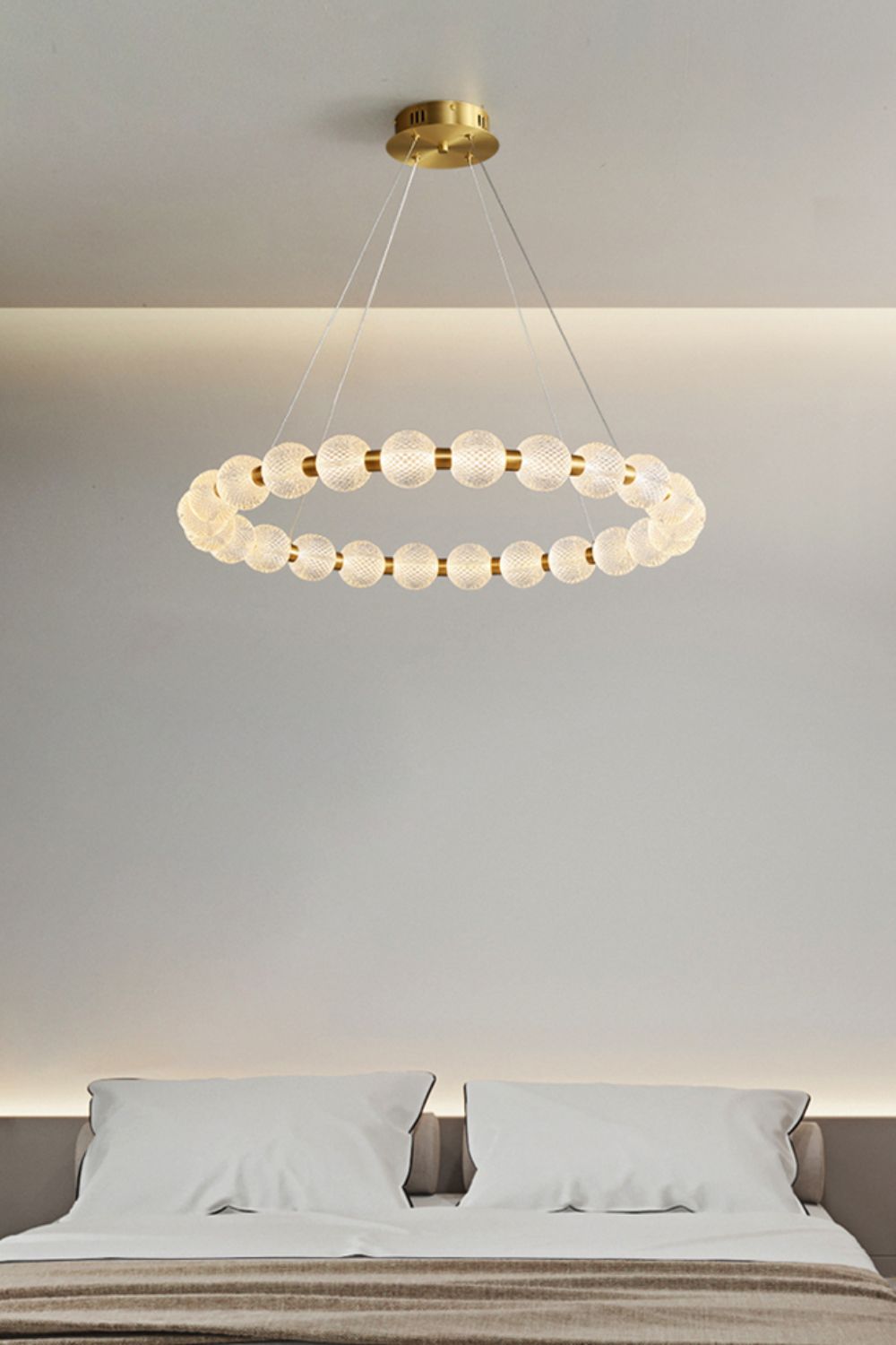 Luxury Pearl Ring Chandelier - everlamps