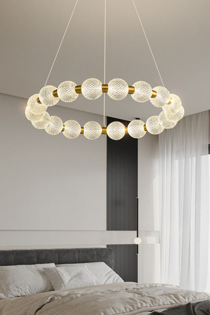 Luxury Pearl Ring Chandelier - everlamps