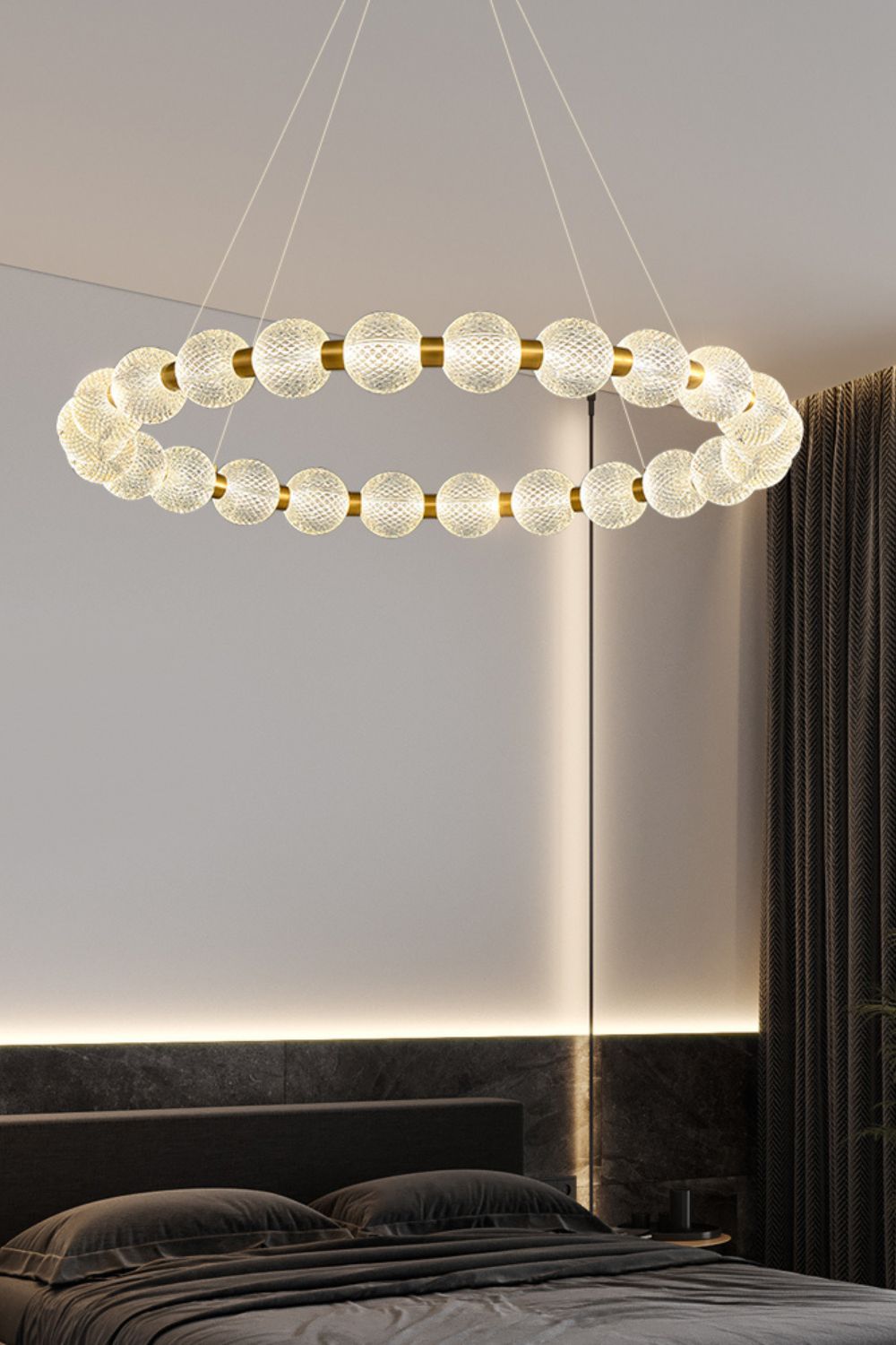 Luxury Pearl Ring Chandelier - everlamps