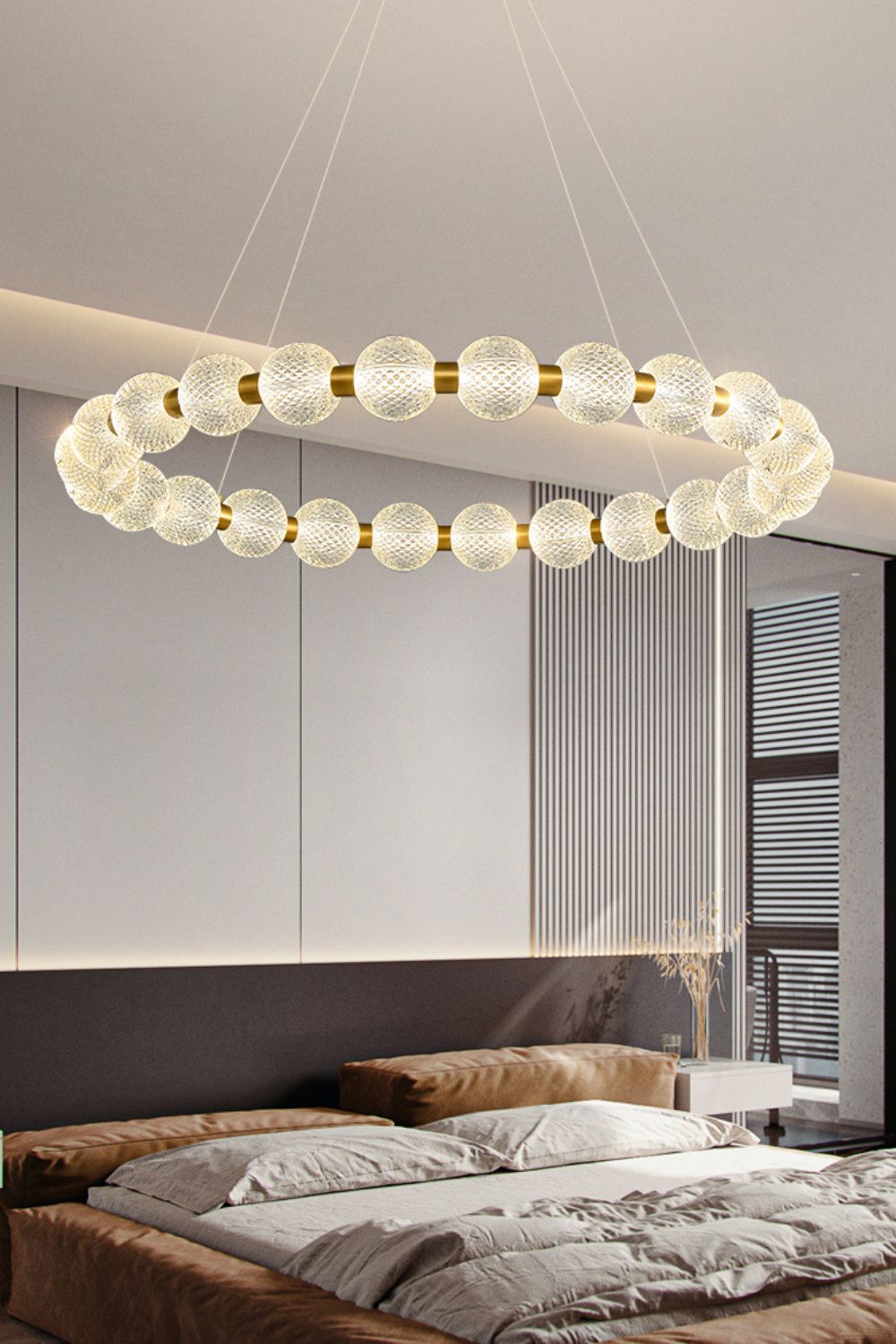 Luxury Pearl Ring Chandelier - everlamps