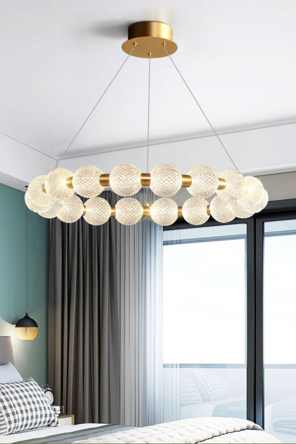 Luxury Pearl Ring Chandelier - everlamps