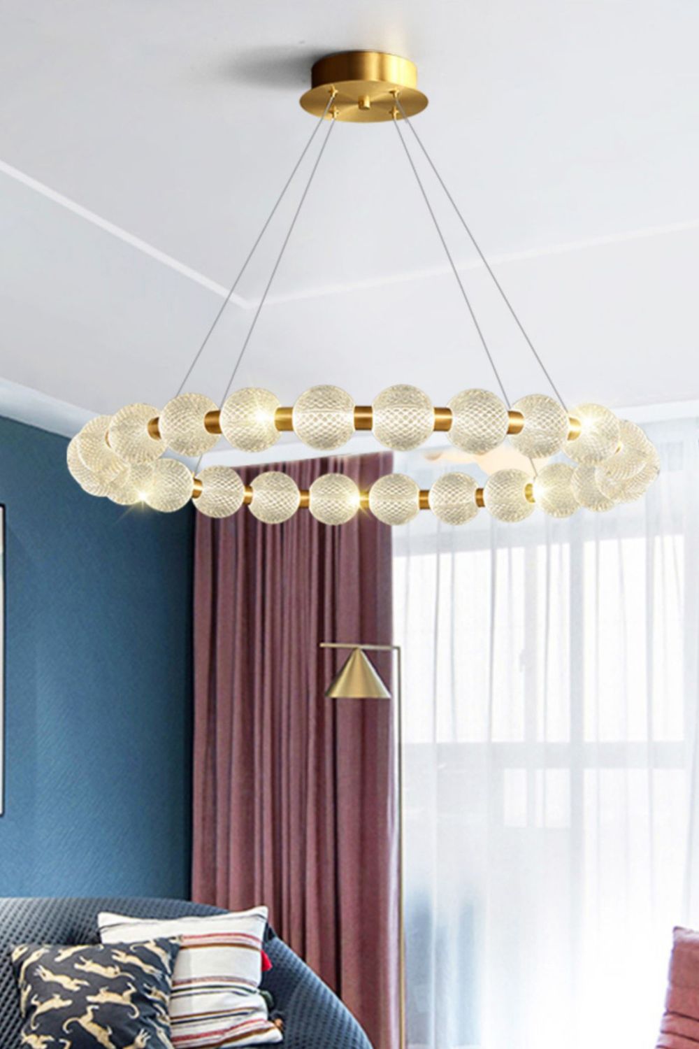 Luxury Pearl Ring Chandelier - everlamps