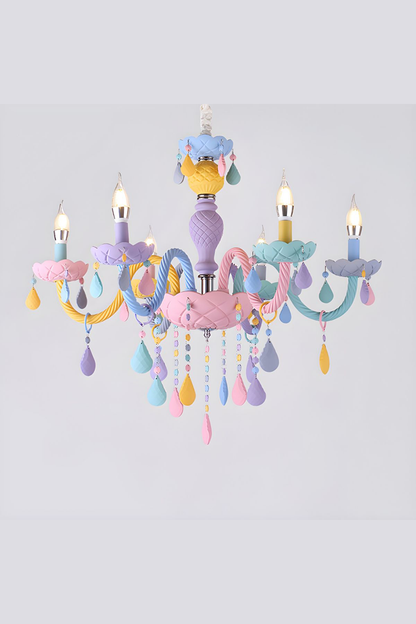 Macaron Children's Candle Chandelier - view 9 | everlamps