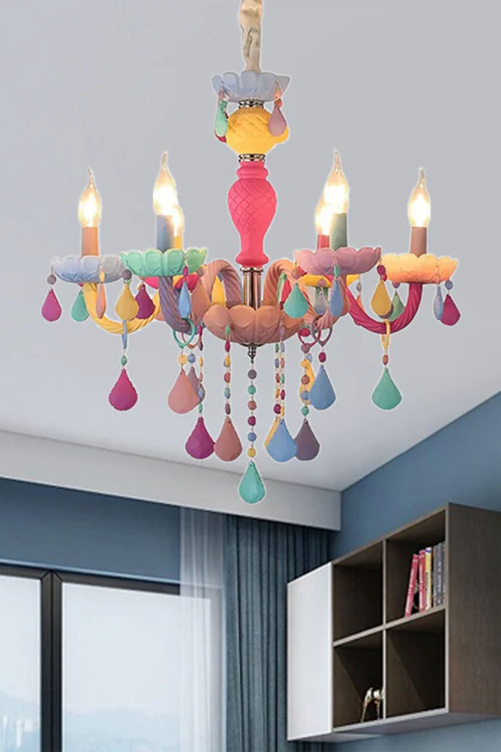 Macaron Children's Candle Chandelier - view 4 | everlamps