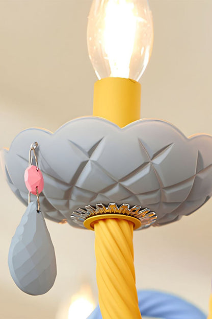 Macaron Children's Candle Chandelier - view 15 | everlamps