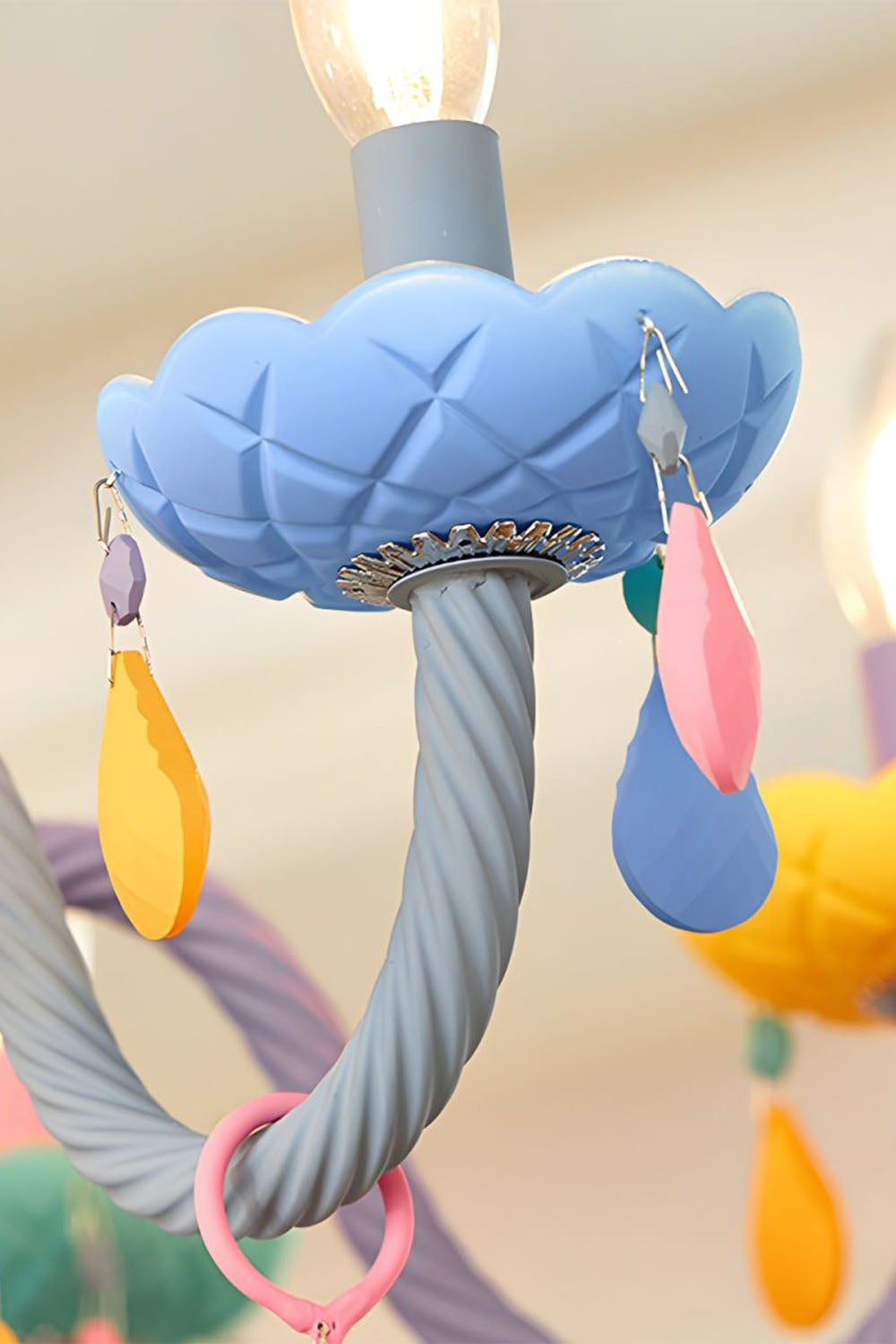 Macaron Children's Candle Chandelier - view 16 | everlamps