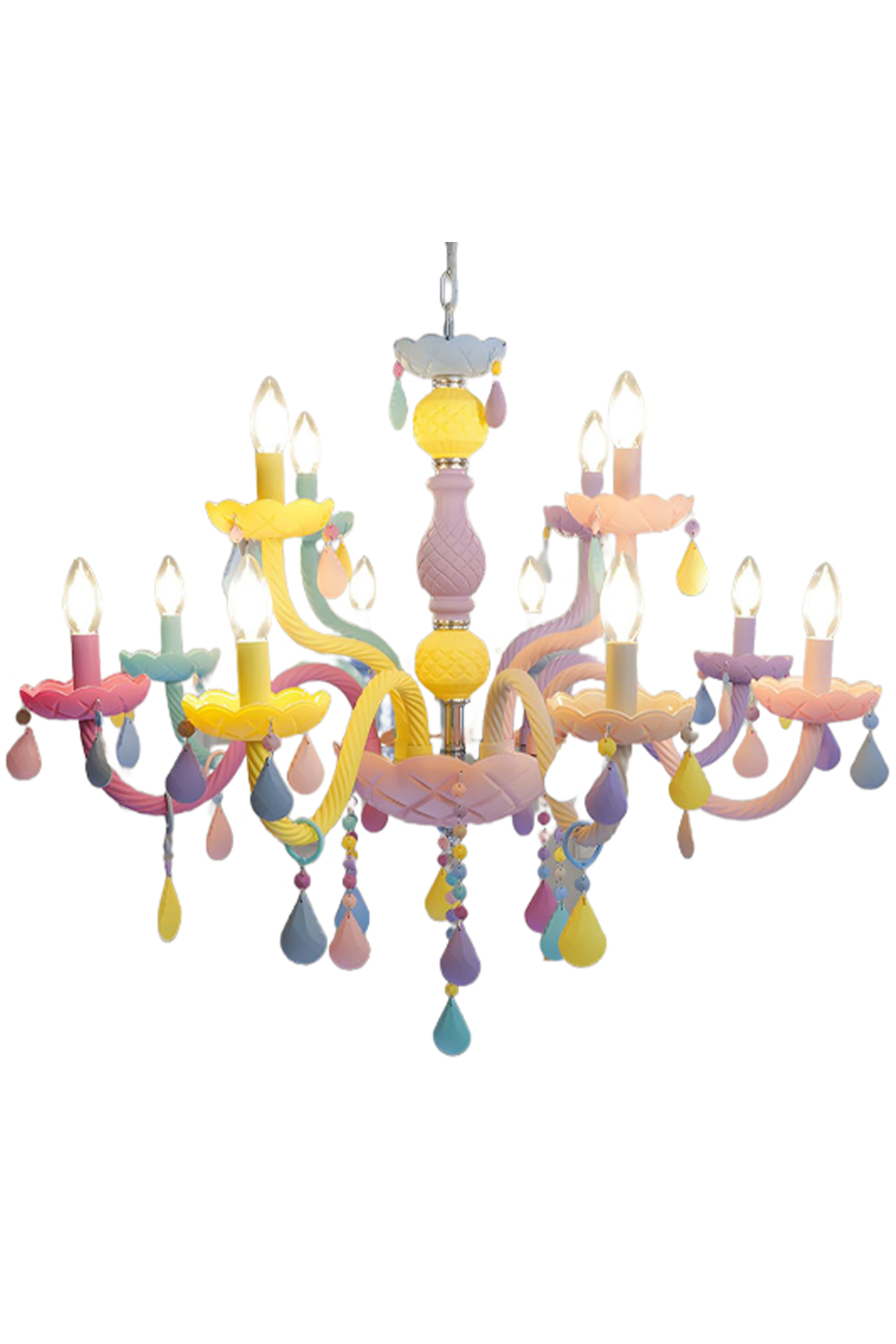 Macaron Children's Candle Chandelier - view 12 | everlamps