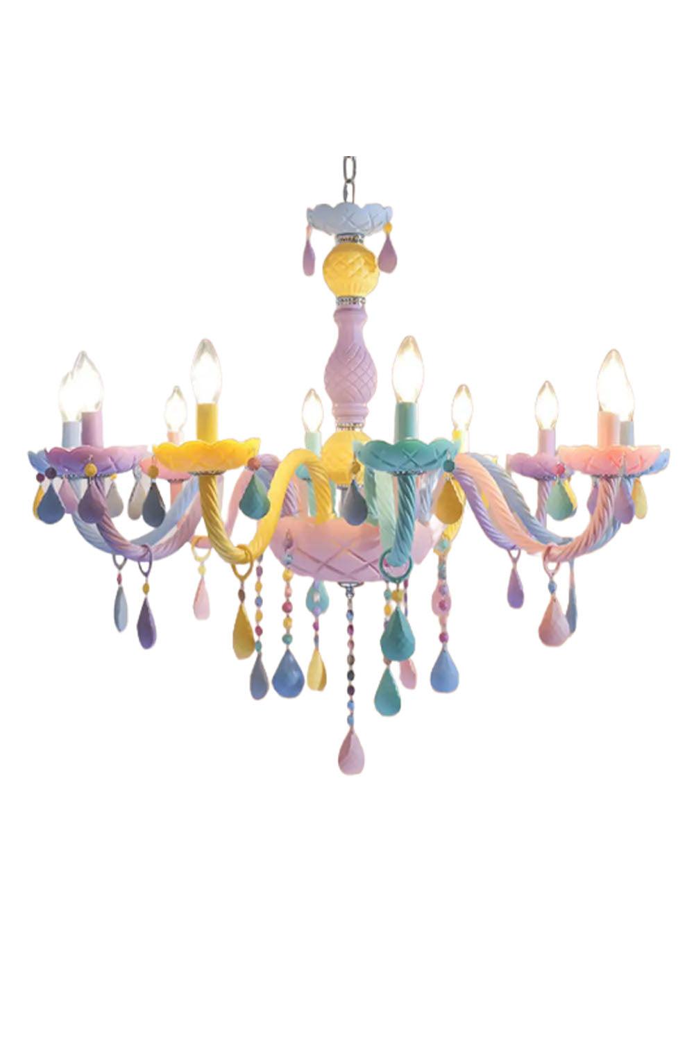 Macaron Children's Candle Chandelier - view 11 | everlamps