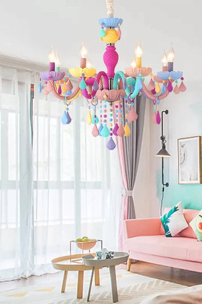 Macaron Children's Candle Chandelier - view 8 | everlamps