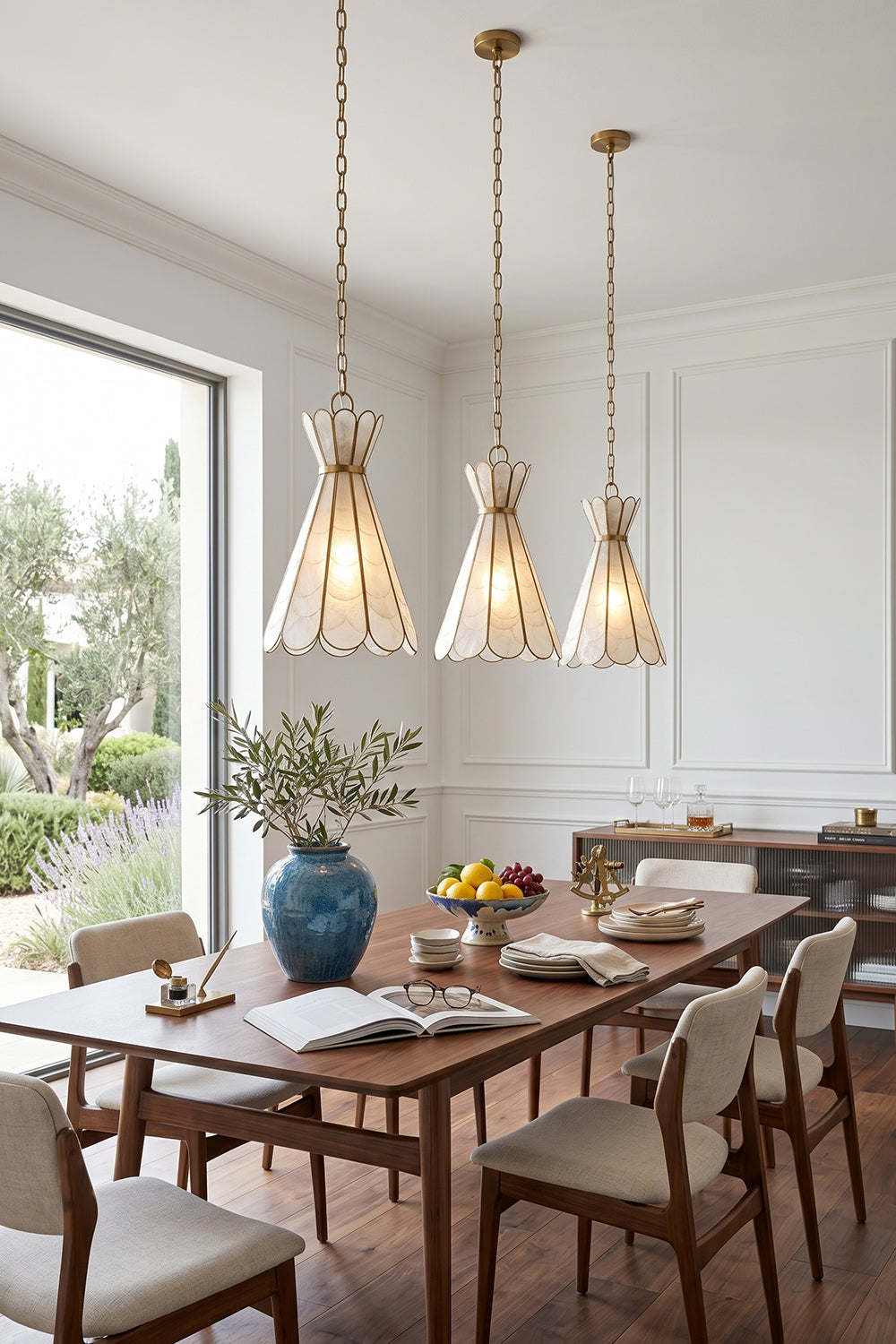 Magnolia Shell Pendant Light for Restaurant | Samu  Lamp