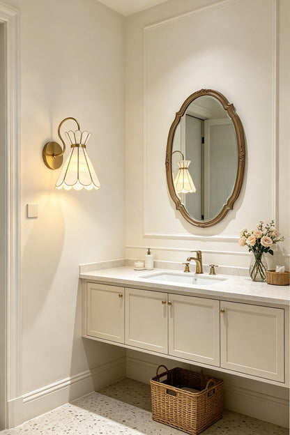 Magnolia Shell Wall Light for Entry/Foyer | Samu  Lamp