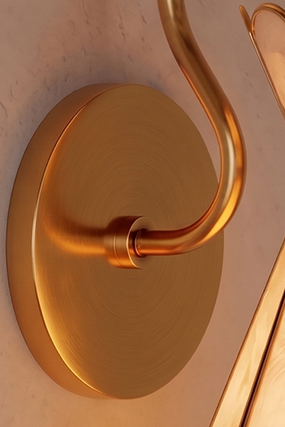 Magnolia Shell Wall Light |Metal detail | Samu  Lamp