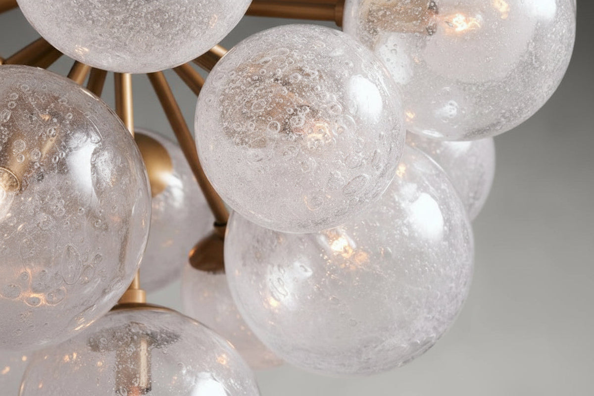 Mandoza Glass Chandelier -Everlamps