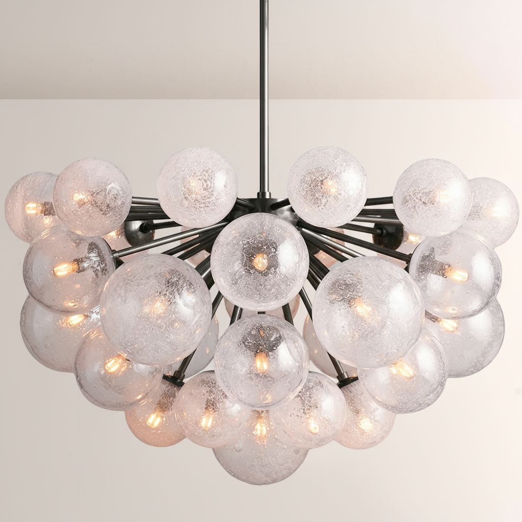 Mandoza Glass Chandelier - Everlamps