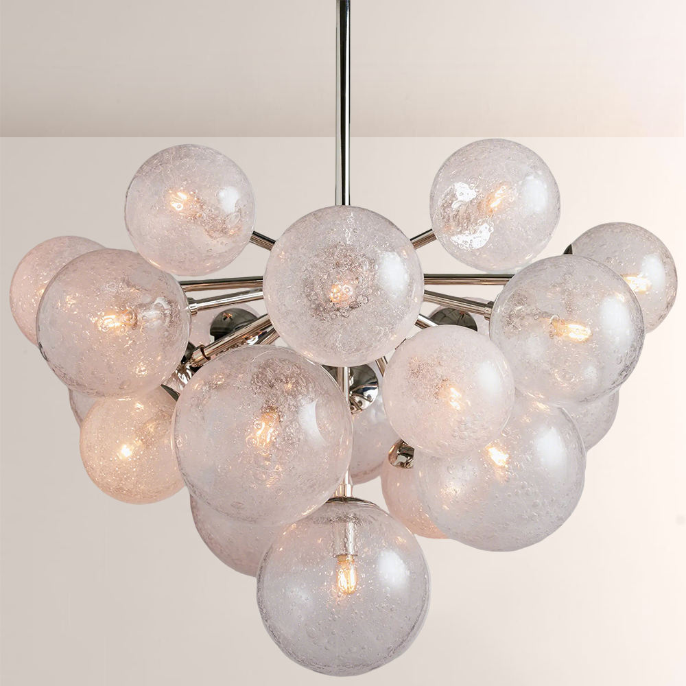 Mandoza Glass Chandelier -Everlamps