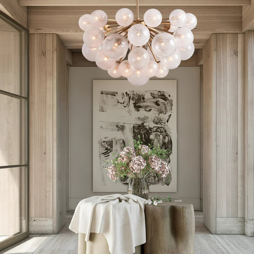 Mandoza Glass Chandelier - Everlamps