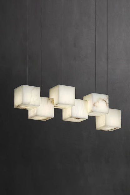Marble Box Chandelier - everlamps