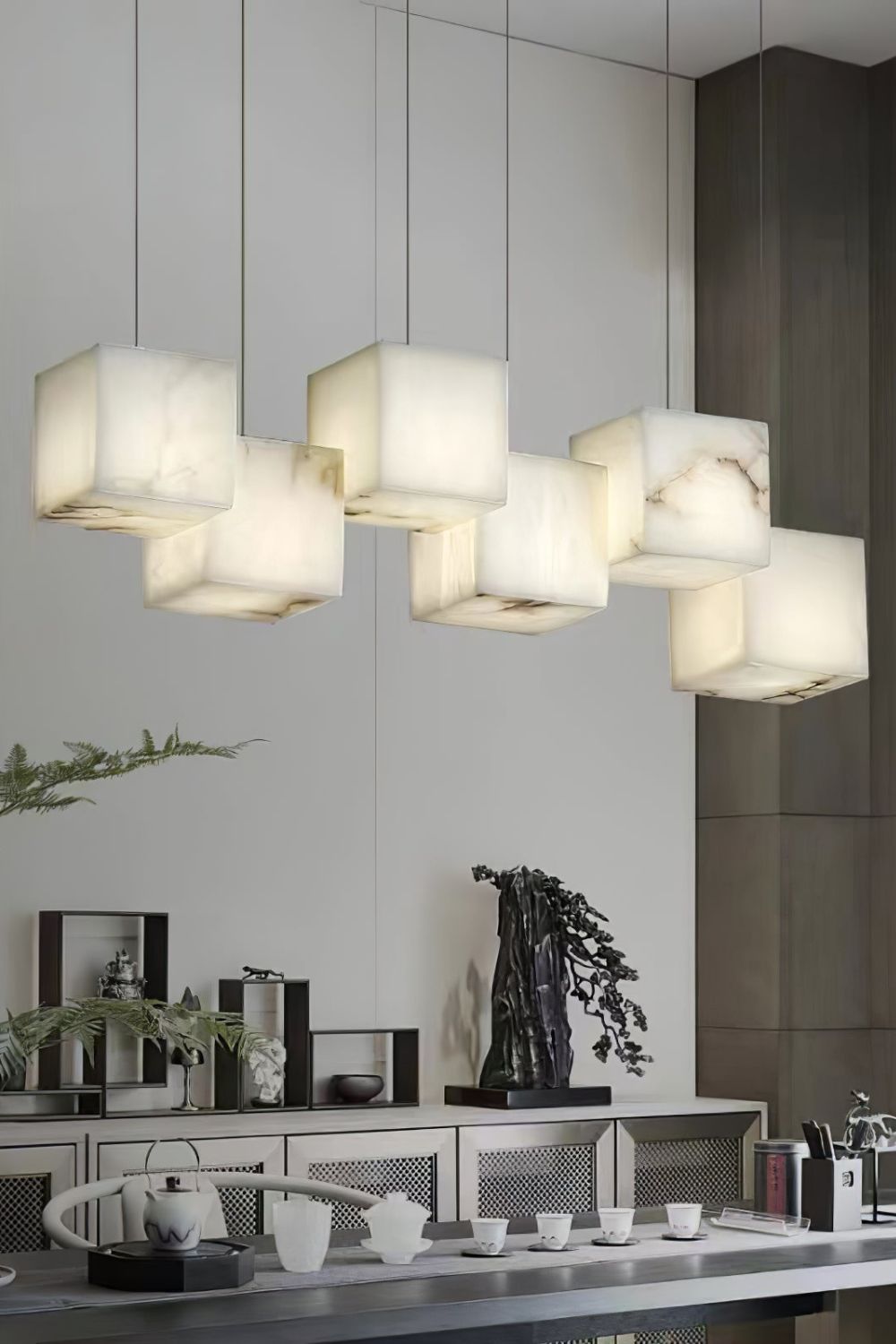 Marble Box Chandelier - everlamps
