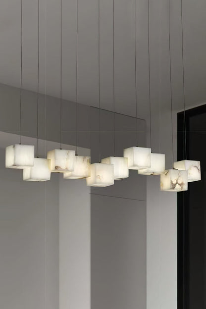 Marble Box Chandelier - everlamps
