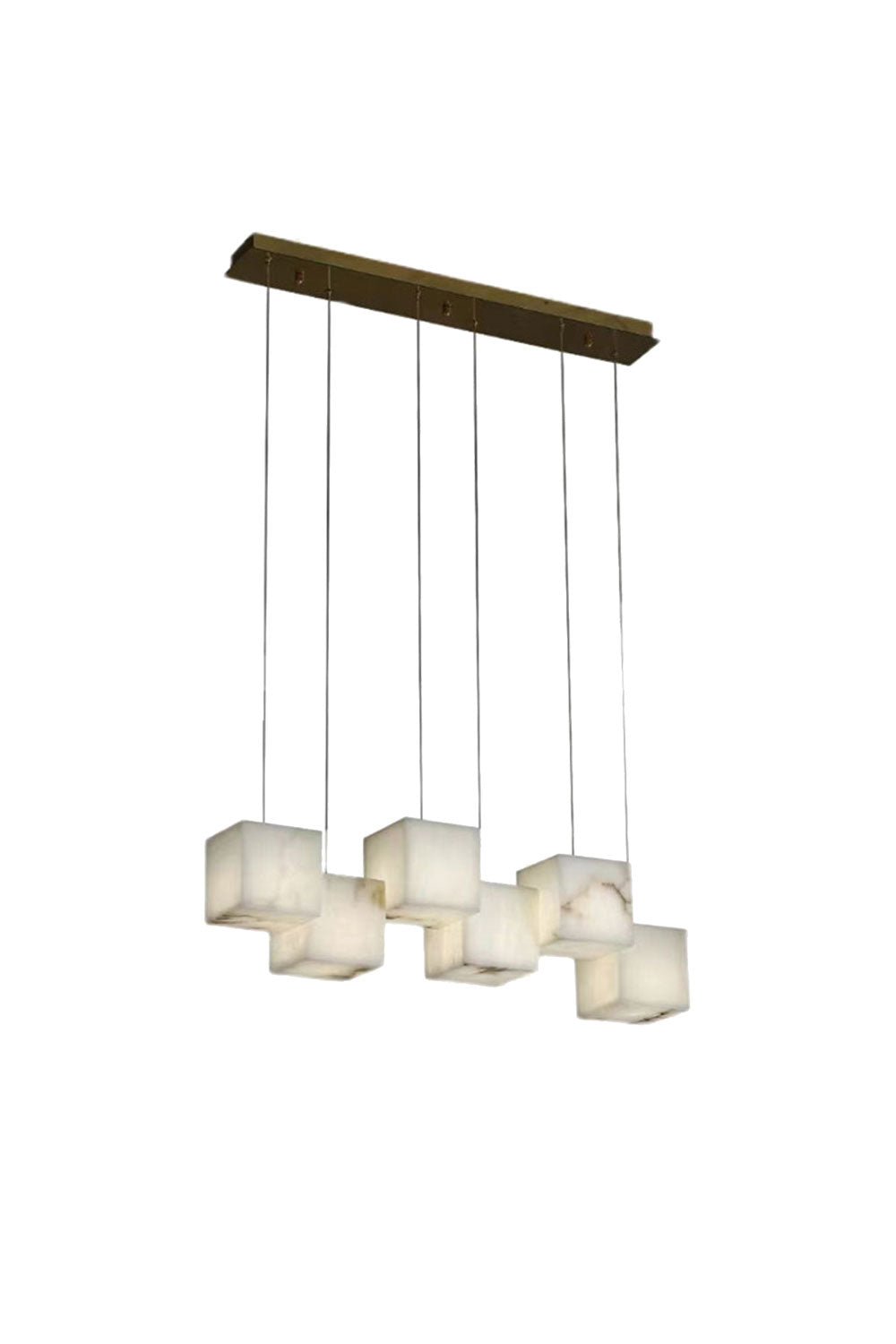 Marble Box Chandelier - everlamps