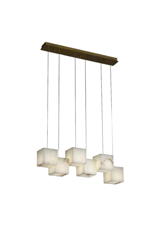 Marble Box Chandelier - everlamps