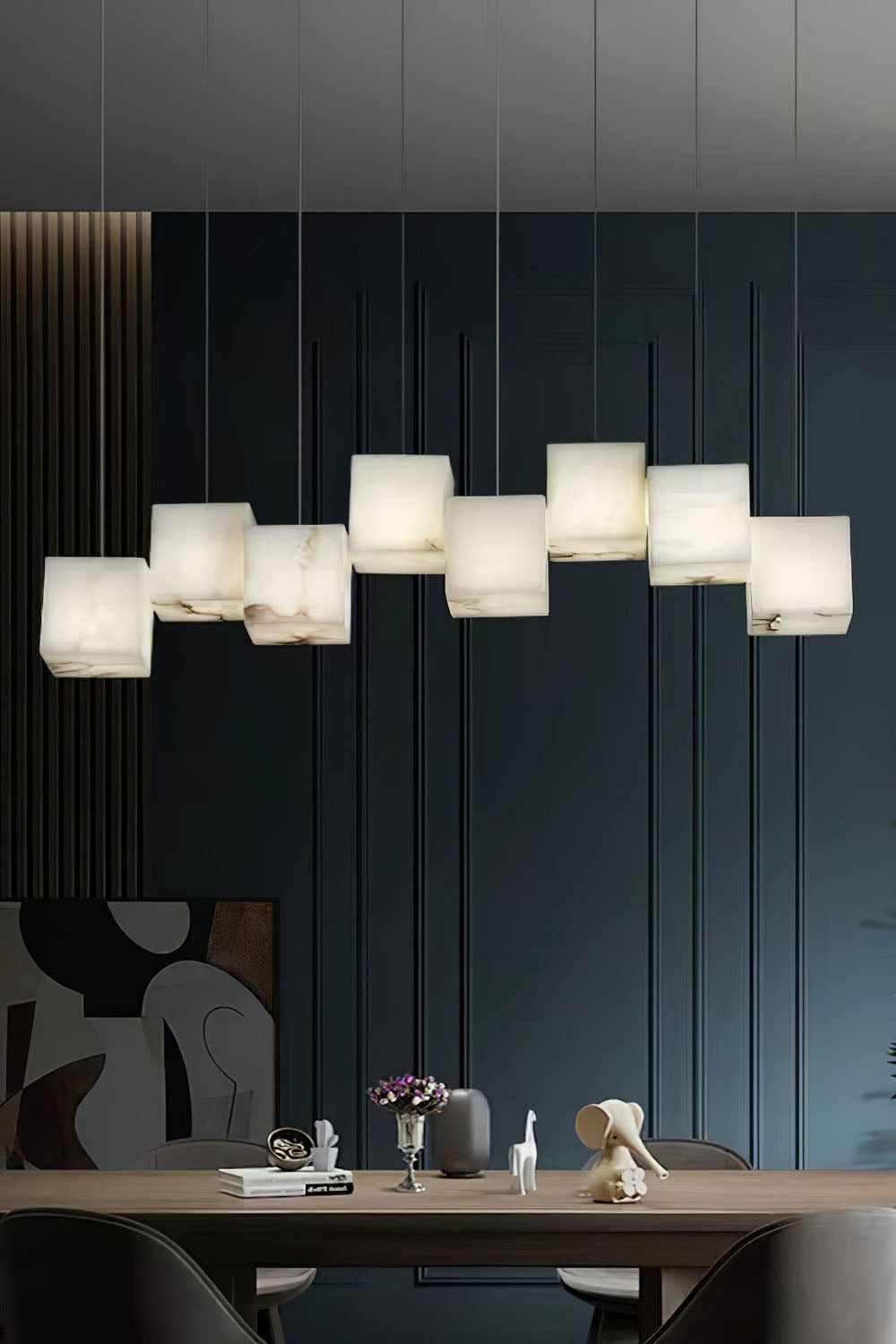 Marble Box Chandelier - everlamps