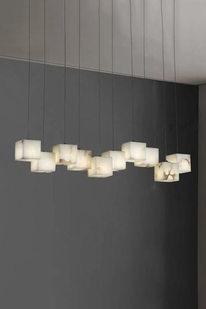 Marble Box Chandelier - everlamps