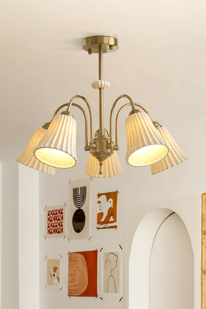 Medieval Ceramic Trumpet Chandelier - everlamps