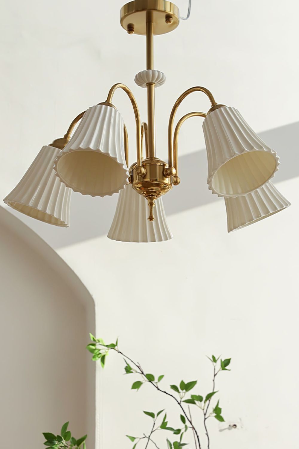 Medieval Ceramic Trumpet Chandelier - everlamps