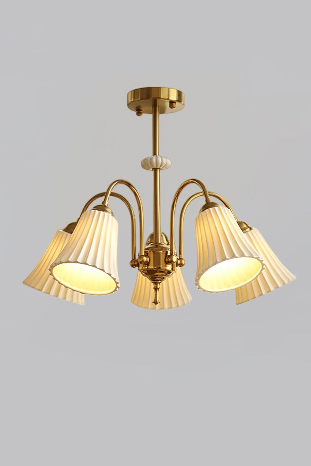 Medieval Ceramic Trumpet Chandelier - everlamps