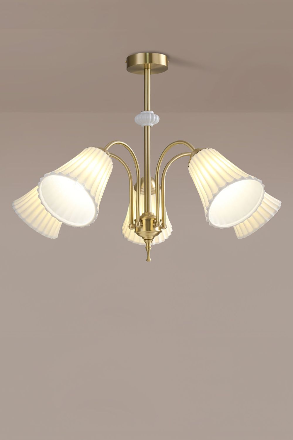 Medieval Ceramic Trumpet Chandelier - everlamps
