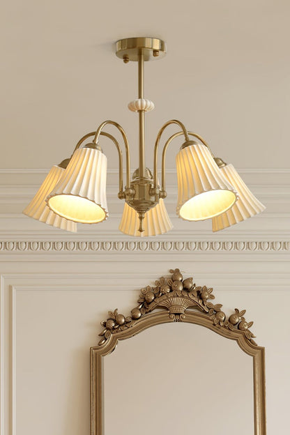 Medieval Ceramic Trumpet Chandelier - everlamps