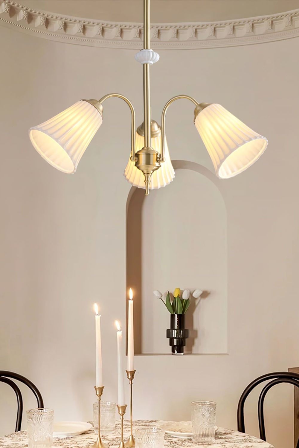 Medieval Ceramic Trumpet Chandelier - everlamps