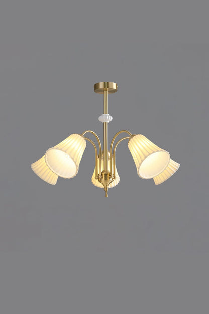 Medieval Ceramic Trumpet Chandelier - everlamps