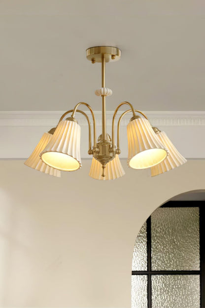 Medieval Ceramic Trumpet Chandelier - everlamps