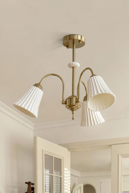Medieval Ceramic Trumpet Chandelier - everlamps