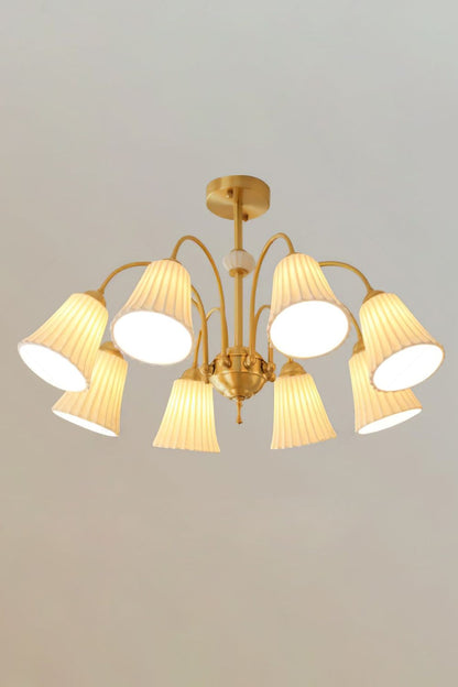 Medieval Ceramic Trumpet Chandelier - everlamps