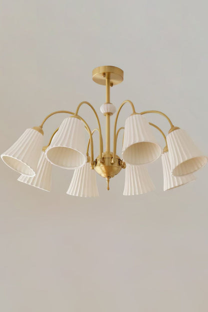 Medieval Ceramic Trumpet Chandelier - everlamps