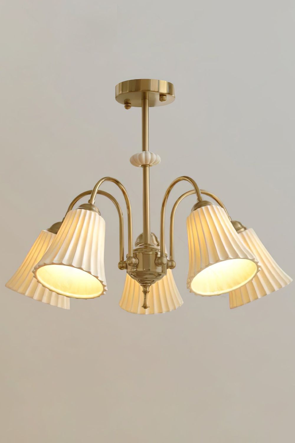 Medieval Ceramic Trumpet Chandelier - everlamps