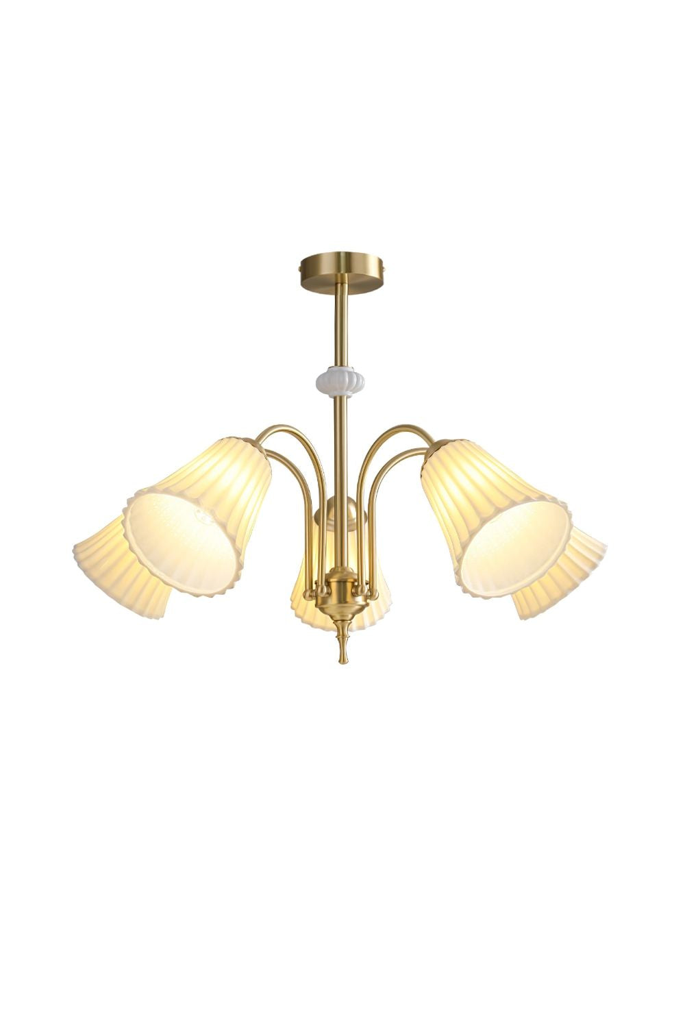 Medieval Ceramic Trumpet Chandelier - everlamps