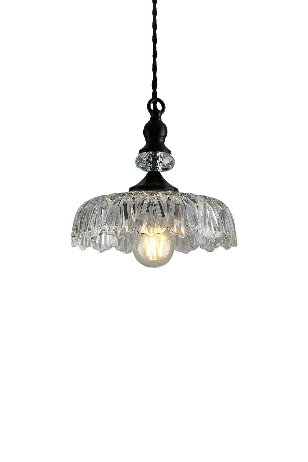 Mid-Century Clear Glass Pendant Light | everlamps