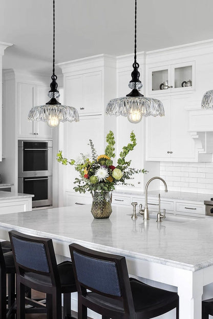 Mid-Century Clear Glass Pendant Light - view 8 | everlamps