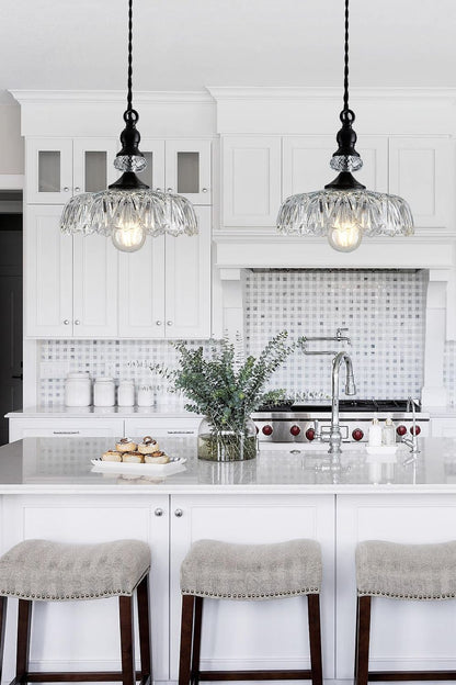 Mid-Century Clear Glass Pendant Light - view 10 | everlamps