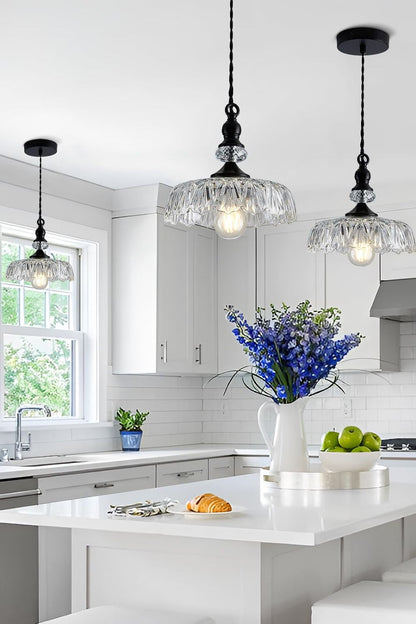 Mid-Century Clear Glass Pendant Light - view 11 | everlamps