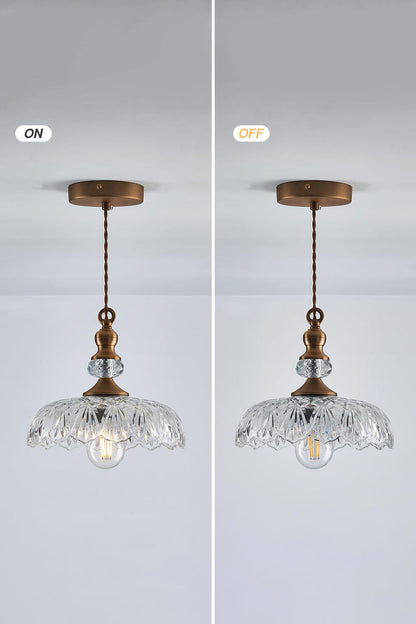 Mid-Century Clear Glass Pendant Light - view 17 | everlamps