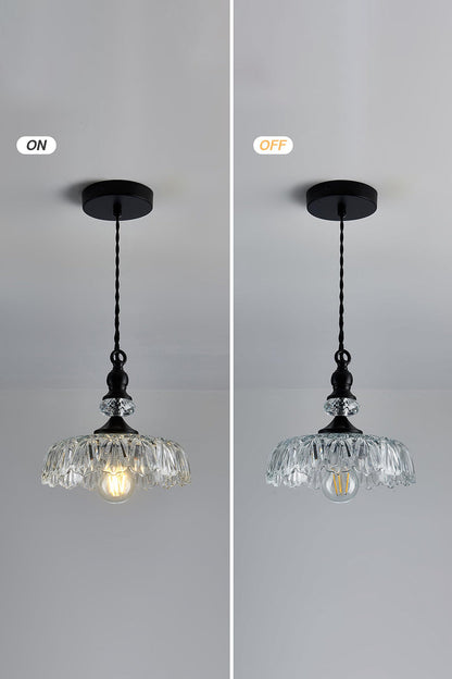 Mid-Century Clear Glass Pendant Light - view 16 | everlamps