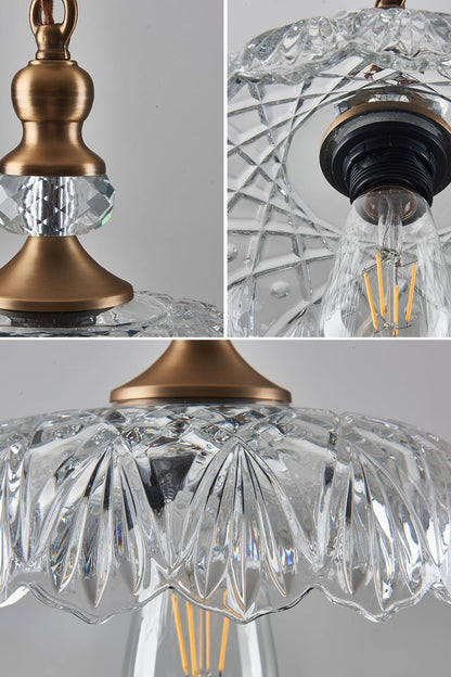 Mid-Century Clear Glass Pendant Light - view 15 | everlamps