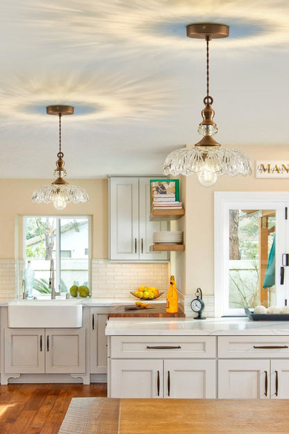 Mid-Century Clear Glass Pendant Light - view 4 | everlamps