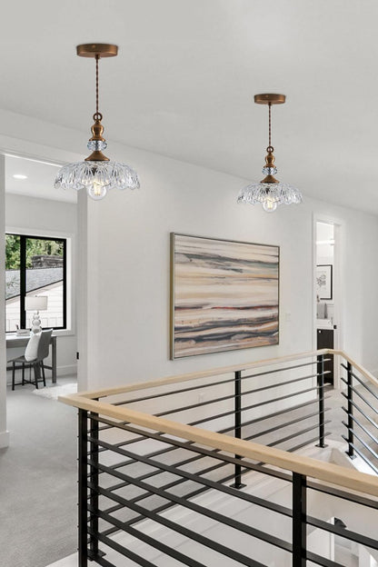 Mid-Century Clear Glass Pendant Light - view 5 | everlamps